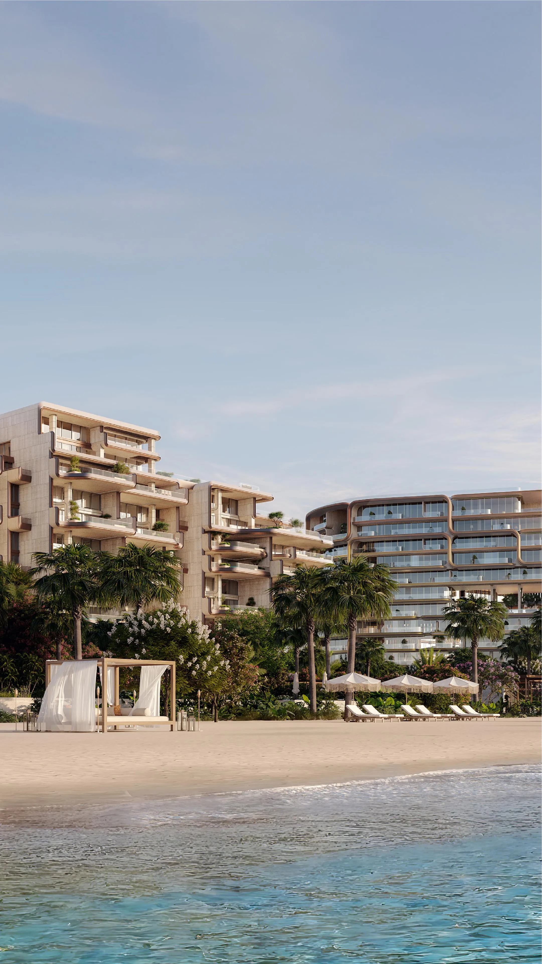 Exclusive beach area